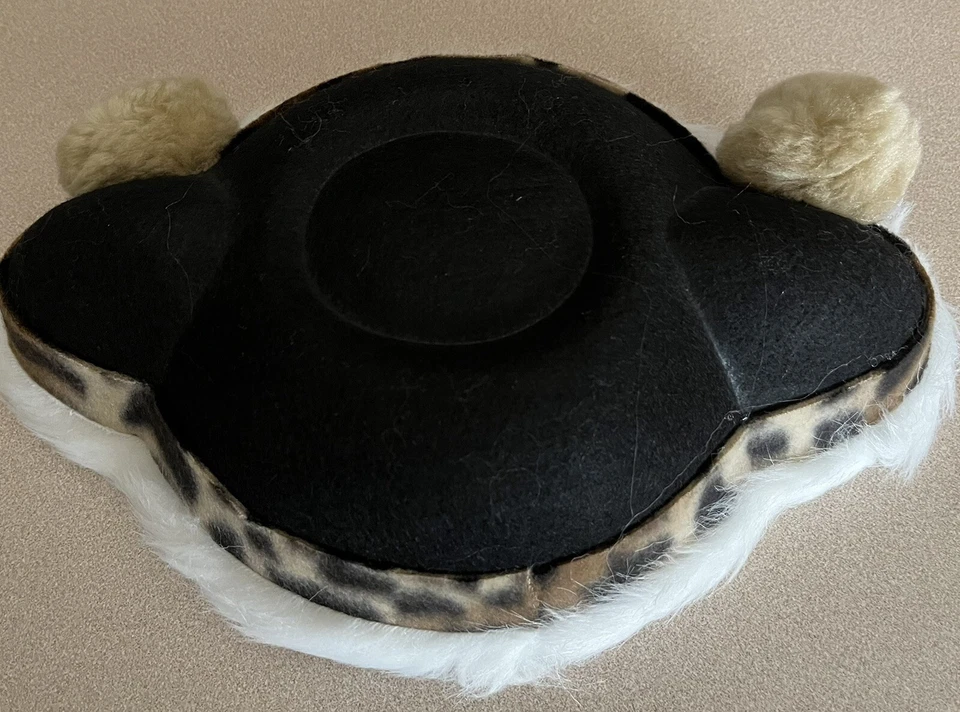 Matador Animal Print Trim- 2 Poms-Bull Fighter Costume hat-Unisex - New - OSFA - Image 3 of 4