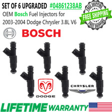 Upgraded Oem Bosch X6 4 Hole Ivgen 19lb Fuel Injectors For 03-04 Dodge Chrysler