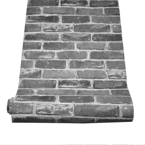 3D Effect Brick Textured Wallpaper Realistic Red Gray Brick Livingroom WallPaper - Picture 13 of 15