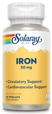 Solaray Iron 50mg 60 VegCaps