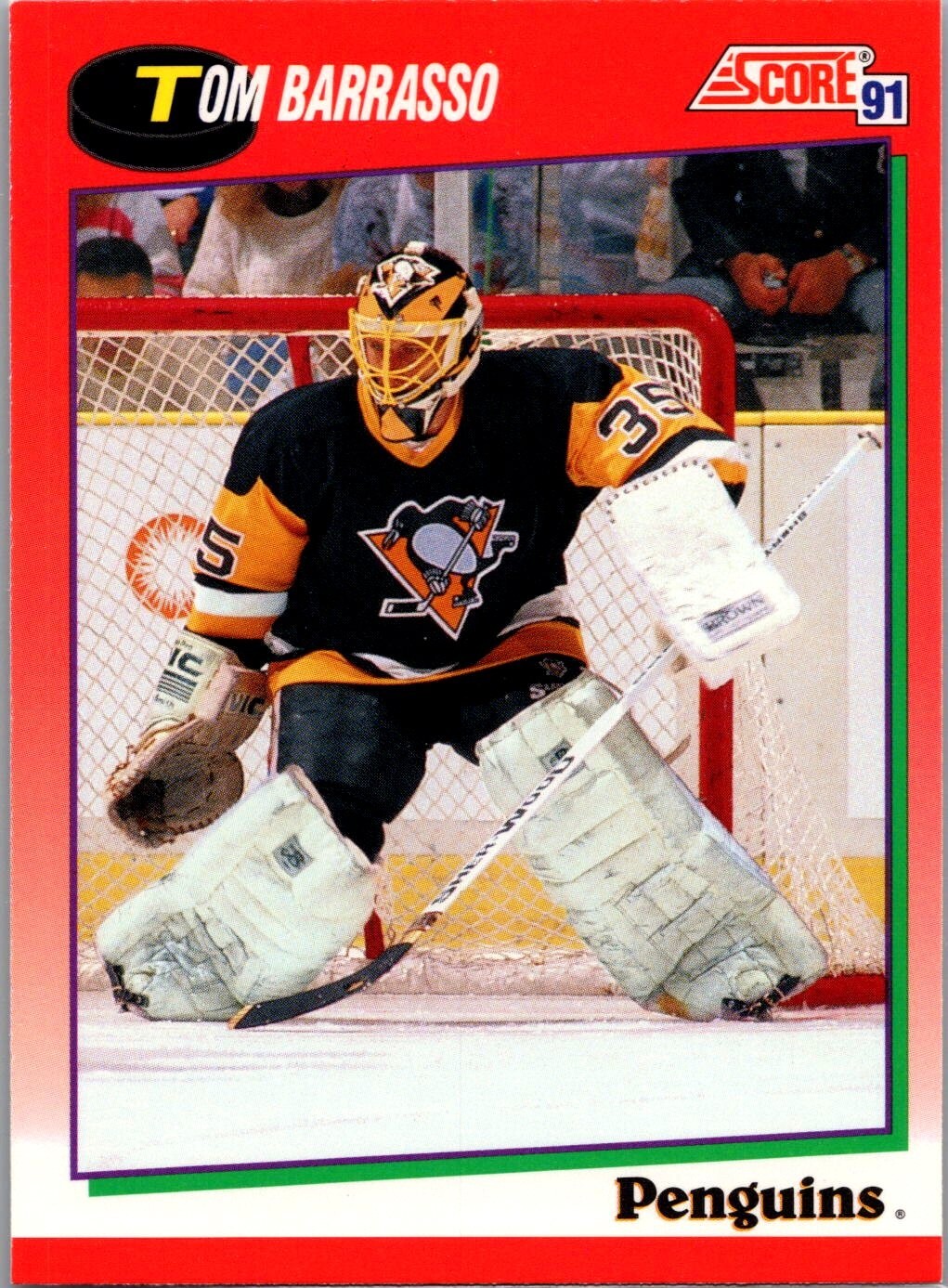 1991-92 Score Canadian - Bilingual #225 Tom Barrasso