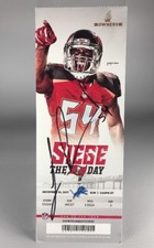 Tampa Bay Buccaneers Lavonte David Signed Owners Suite Ticket 12/10/2017 