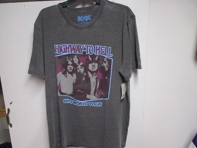 LUCKY BRAND (AC/DC 1979 TOUR) MENS CLASSIC LOGO T SHIRT (XL) NW/$40 TAG ...
