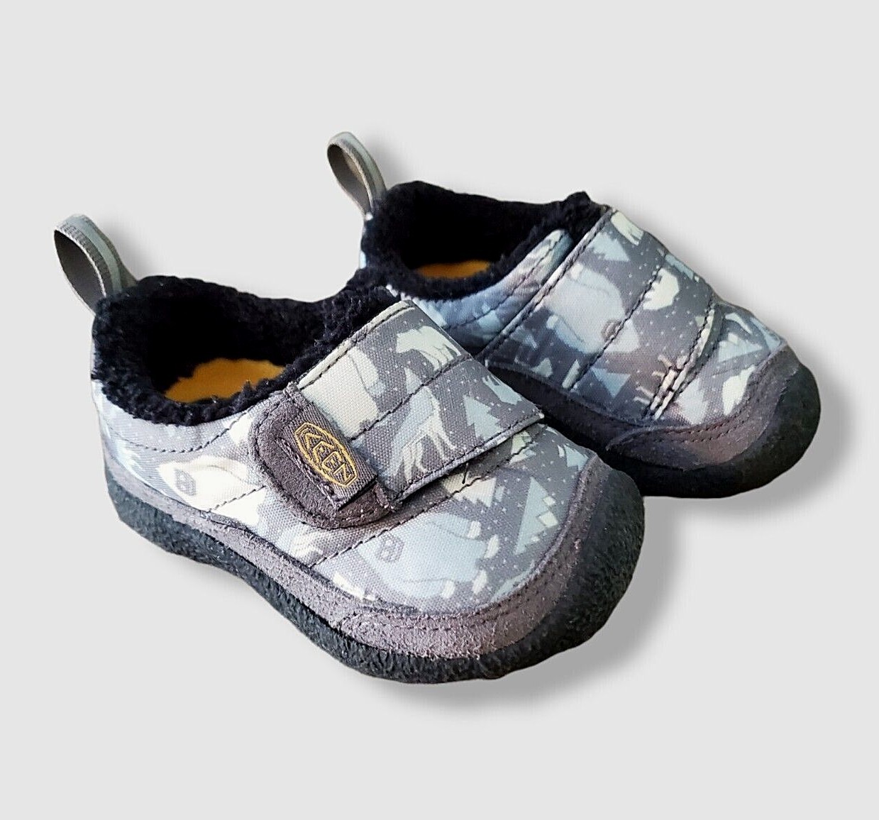 Scarpe invernali bambino Keen HOWSER taglia 4 sneakers basse foderate in pile grigie