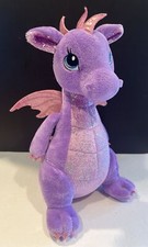 Aurora Sparkle Tales Purple Pink Winged Dragon 12" Plush Stuffed Animal Toy