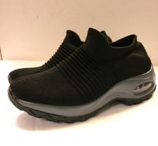 Women's Air Cushion Slip-On Sport Shoes Breathable Mesh Walking Running Sneakers