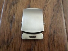U.S MILITARY ISSUE NICKEL SILVER TROUSER BELT BUCKLE 1-5/16" VINTAGE NEW NOS