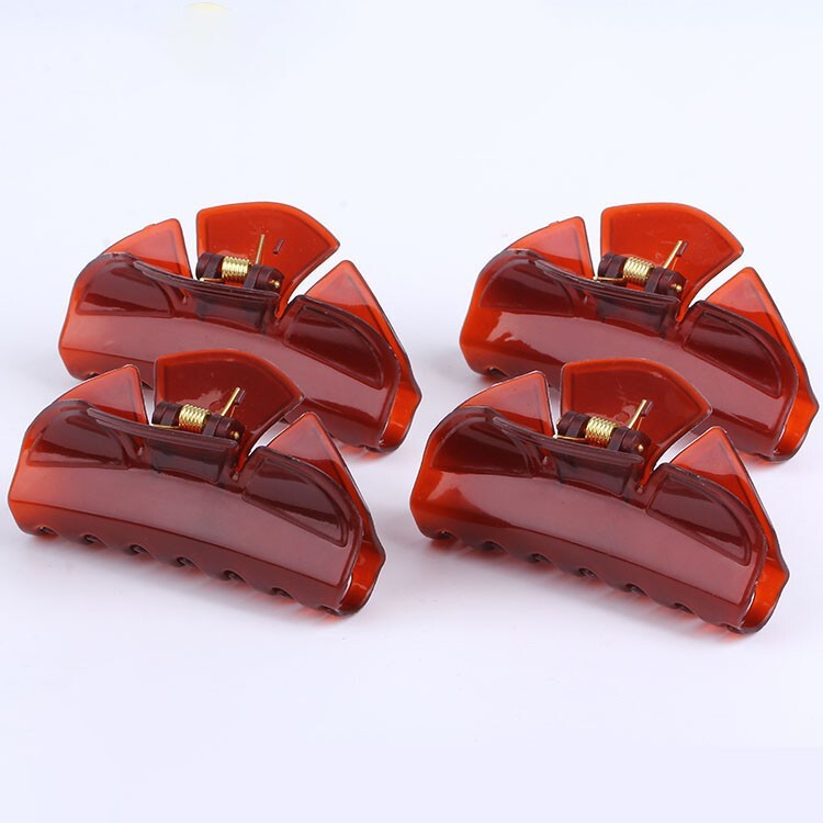 Hair Claw Clips Black & Brown Women Hair Accessory For Thin & Thick