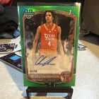 Bowman 2025-26 Chrome Green Refractor Auto Rookie Christian Anderson /99 Texas …