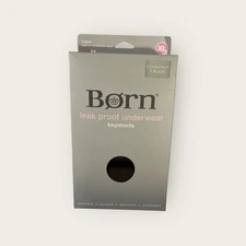 BORN Majesty Leak Proof Period Underwear Washable Boyshort Panties 3 Pack XL