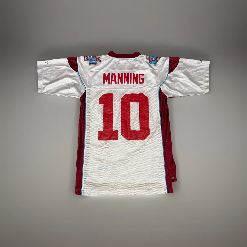 Camiseta NFL New York Giants Reebok Super Bowl XLII AZ42 #10 Eli Manning Blanca S Foto 2 de 2