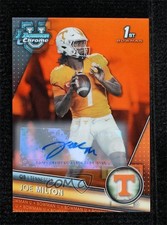 2023 Bowman U Chrome Prospect Orange Refractor 5/25 Joe Milton III Auto 11s9