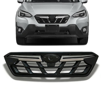 #ad Front Bumper Grille Black Chrome Trim For Subaru Crosstrek 2021 23 J1010FL320 $92.99