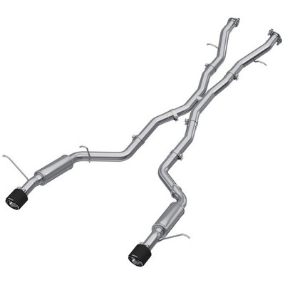 MBRP S51053CF Carbon Stainless Cat Back Exhaust Kit for 2018-26 Durango SRT 6.2L