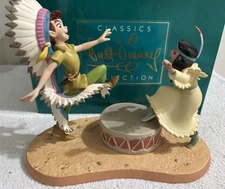 WDCC Walt Disney Peter Pan Fireside Celebration Peter Pan Tiger Lily #544/1000