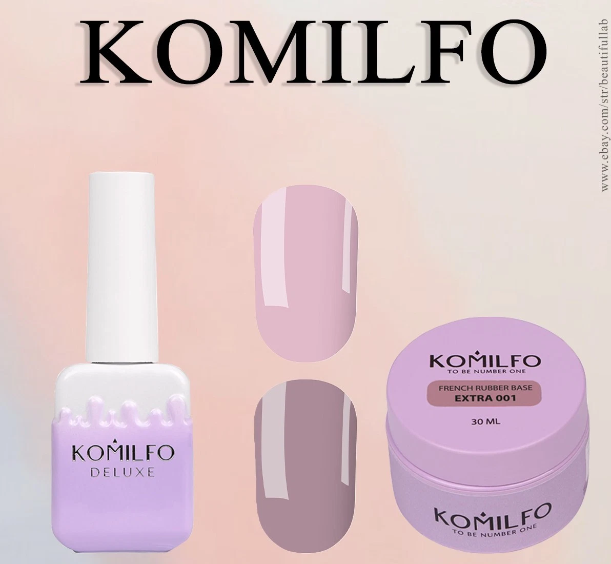 KOMILFO Base EXTRA French Rubber-Builder GEL for French Manicure Nail Foundation
Opens in a new wind