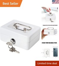 Portable Kids Money Box with Key Lock - Ideal for Pocket Money and Valuables