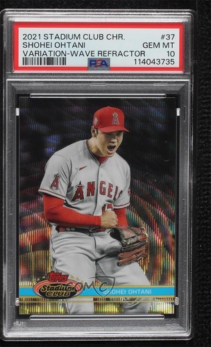 2021 Stadium Club Chrome 1991 Design Variation Wave Refractor Shohei Ohtani 18lg