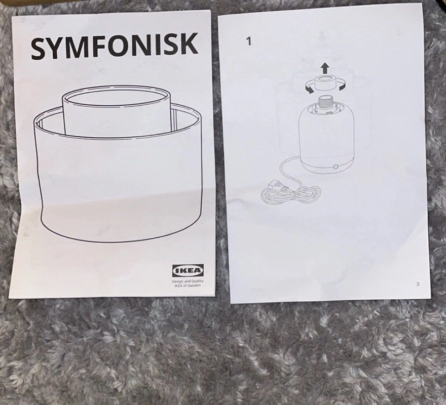 Pantalla de lámpara de ratán IKEA SYMFONISK para base de lámpara de altavoz - Totalmente nueva Foto 2 de 4