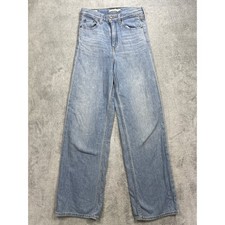 Levi Jeans Womens 25 Light Wash High Loose Wide Leg Denim High Rise