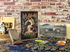 DEF LEPPARD "Hysteria" 1987 VINTAGE CASSETTE  1980s Rock Hair Metal Pour Sugar