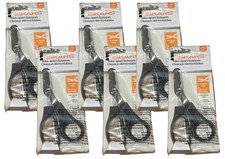 6 PACK Fiskars Kitchen Scissors 18cm Serrated Stainless Dishwasher Safe NEW