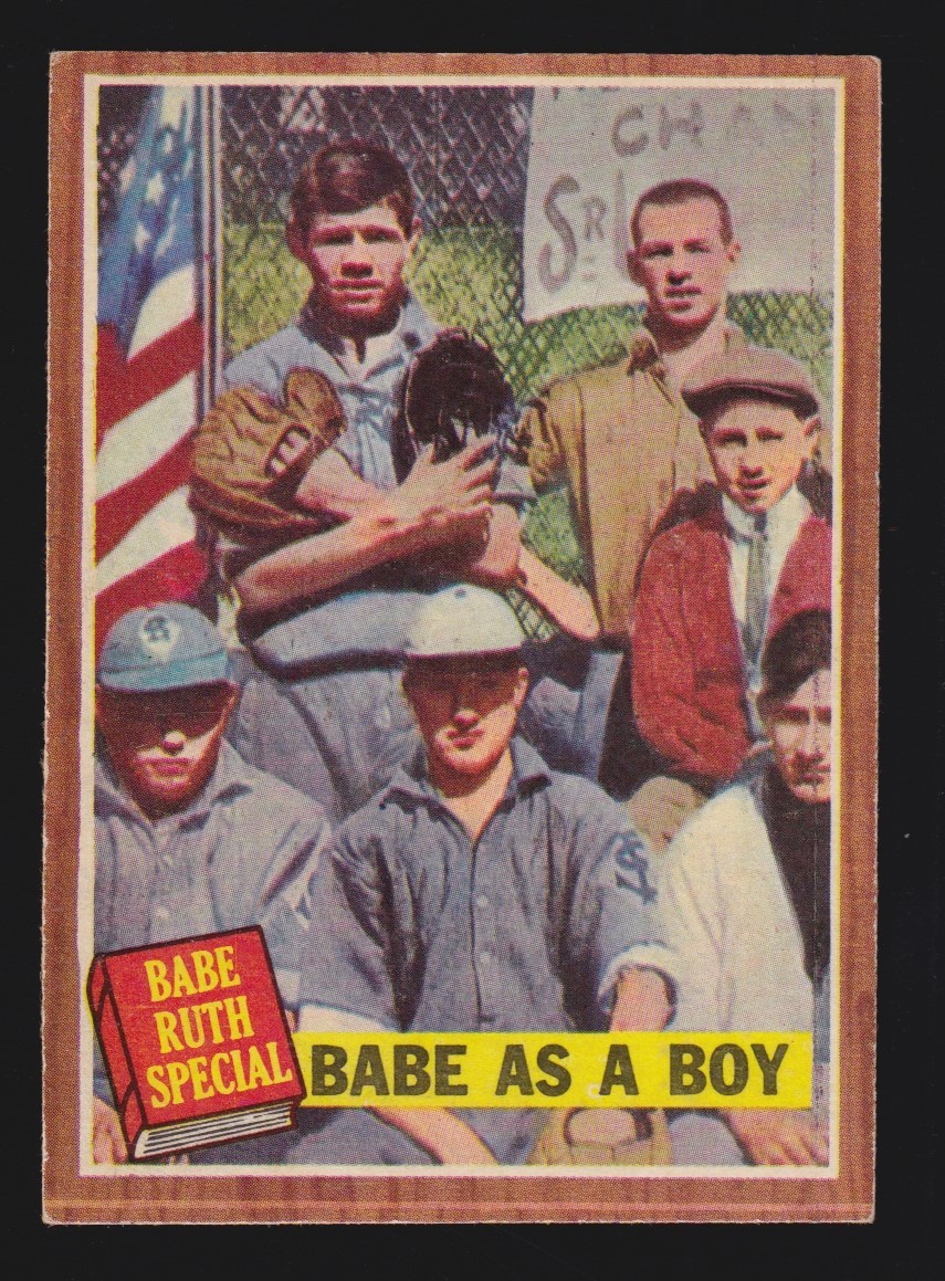 BABE RUTH SPECIAL BABE AS A BOY 1962 TOPPS #135 VG-EX NO CREASES