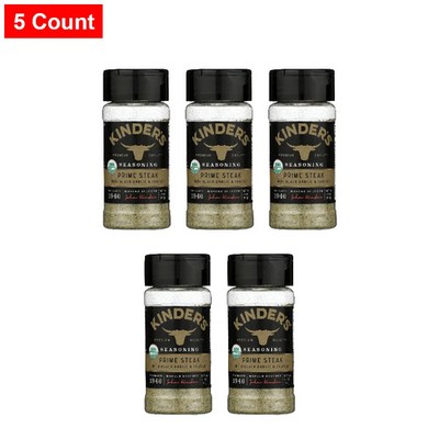 Kinders Organic Prime Steak Seasoning, 3.1 Oz - 5 Count