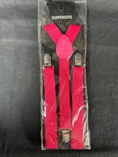 Adult Fuschia/Pink Suspenders