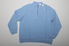 Tommy Bahama Nassau Half Zip Pullover Sweater Sweatshirt Light Blue