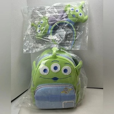 Loungefly Toy Story Alien Corduroy Mini Backpack & Ears  display picture 1