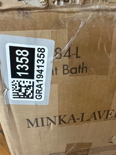 NEW Minka Lavery Beacon Avenue 6" Tall LED Bathroom Sconce with Seedy Glass Diff - Picture 3 of 5