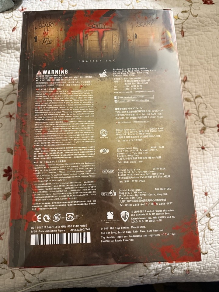 Hot Toys MMS555 Ça ( IT ) Chapitre 2 Pennywise Bill Skarsgard 1/6