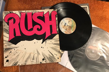 Rush s/t First Album debut 1st 1974 LP Mercury SRM-1-1011 2 COPIES '85 re 53 