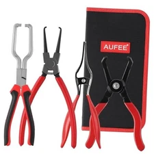 4PCS Fuel Line Pliers, Fuel Line Disconnect Tool Set, 9'' Hose Clamp 4pcs