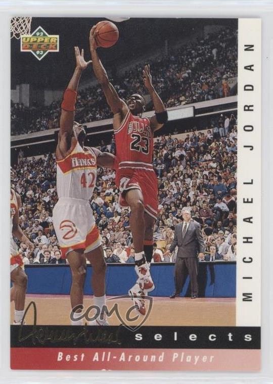 1992-93 Upper Deck Jerry West Selects Michael Jordan #JW8 HOF 0ym3