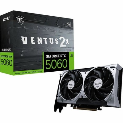 MSI NVIDIA GeForce RTX 5060 VENTUS 2X OC 8 GB GDDR7 Graphic Card G5060-8V2C