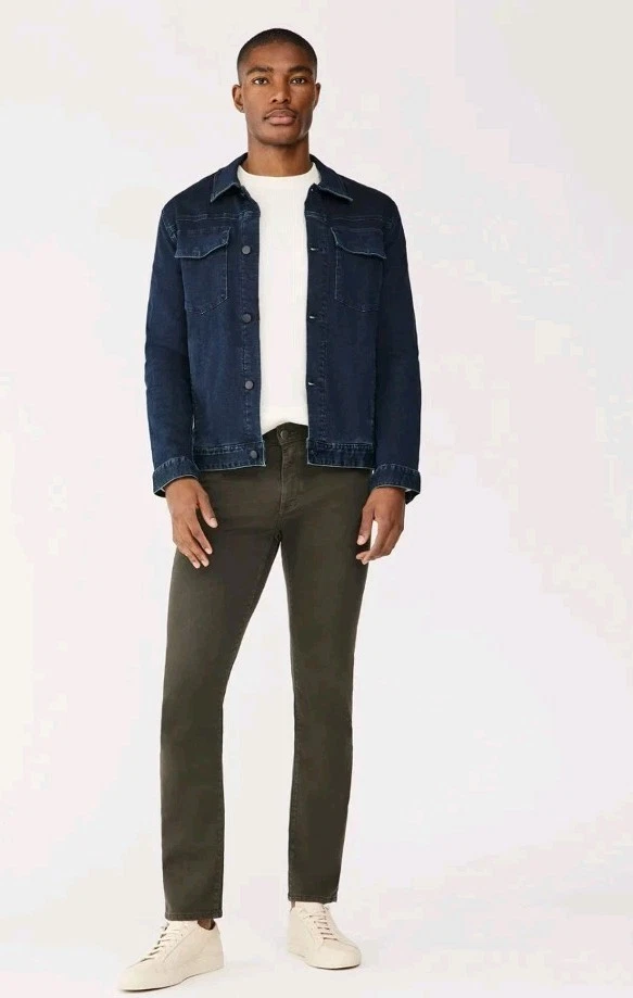 Dl1961 Men Dark Blue Vaughn Trucker Social Denim Jacket Size Small $158