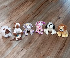Lot Of 7 Ganz Webkinz Plush Toys/Keychain Dogs Cats Lion No Codes