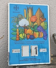 ANCIEN  CALENDRIER PERPÉTUEL PUBLICITAIRE  BAYER  PESTICIDES