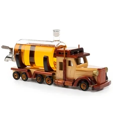 Truck Wine & Whiskey Decanter for Wine Bourbon Scotch or Whiskey Fathers Truc...