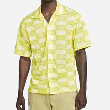 Nike Men's Spring Break Mesh Short Sleeve Button-Up Camp Shirt Size M NWT