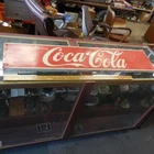 VINTAGE 3-SIDED COCA COLA COKE METAL SIGN THE FRONT PART IS 48" X 10" INCHES
