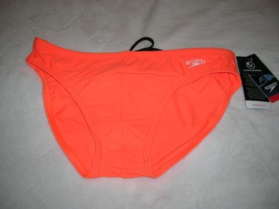 SPEEDO - POWER FLEX - BRIGHT ORANGE - CHLORINE RESISTANT - SIZE 38 - NWT!!