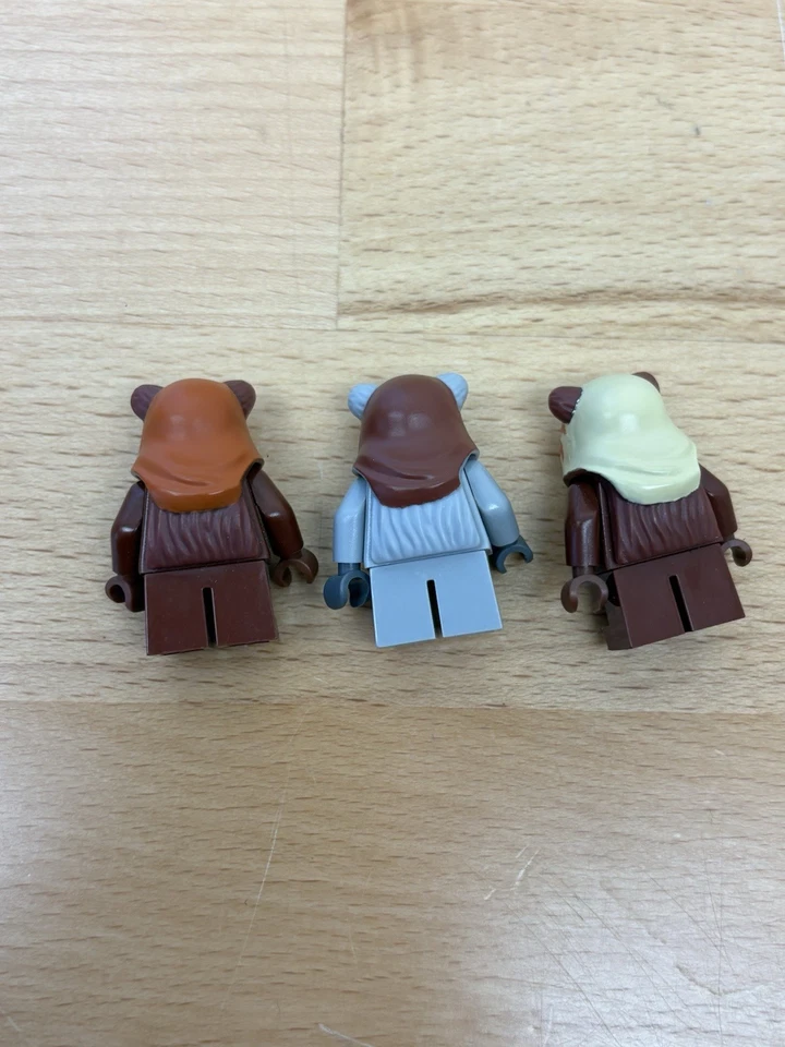 LEGO Star Wars Ewok Minifigure - Lot of 3 Chief Chirpa, Paploo - Image 3 of 4