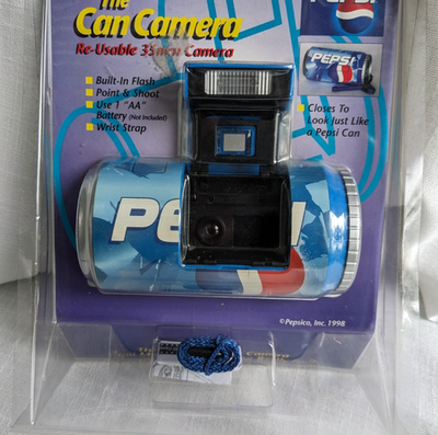 ペプシ 缶カメラ Vtg 1998 The Can Camera Pepsi Can 35mm Reusable Camera New in