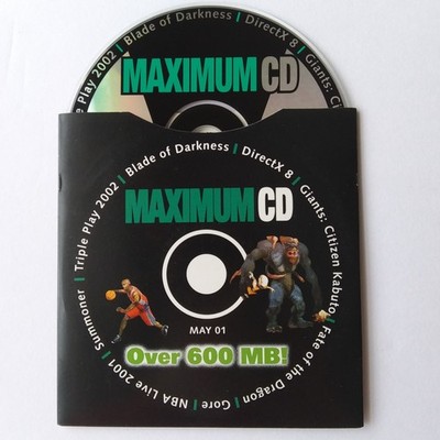 Maximum PC May 2001 Demo CD Blade Darkness Fallout Tactics NBA
