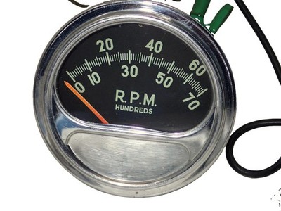 Vintage Sun 7,000 RPM Tachometer RC70 Tach 7K Dial RC-70 50s-60s Period Working!