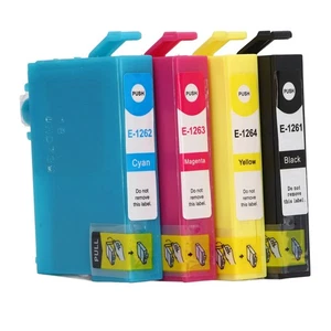 4PCS Ink Cartridge T1261 T1262 T1263 T1264 PP Cartridge Combo Pack Replacement´