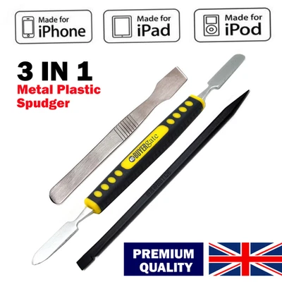 3 in 1 Metal Plastic Spudger Pry Opening Tool Kit For Laptops iPhones & Tablets - Image 1 of 4